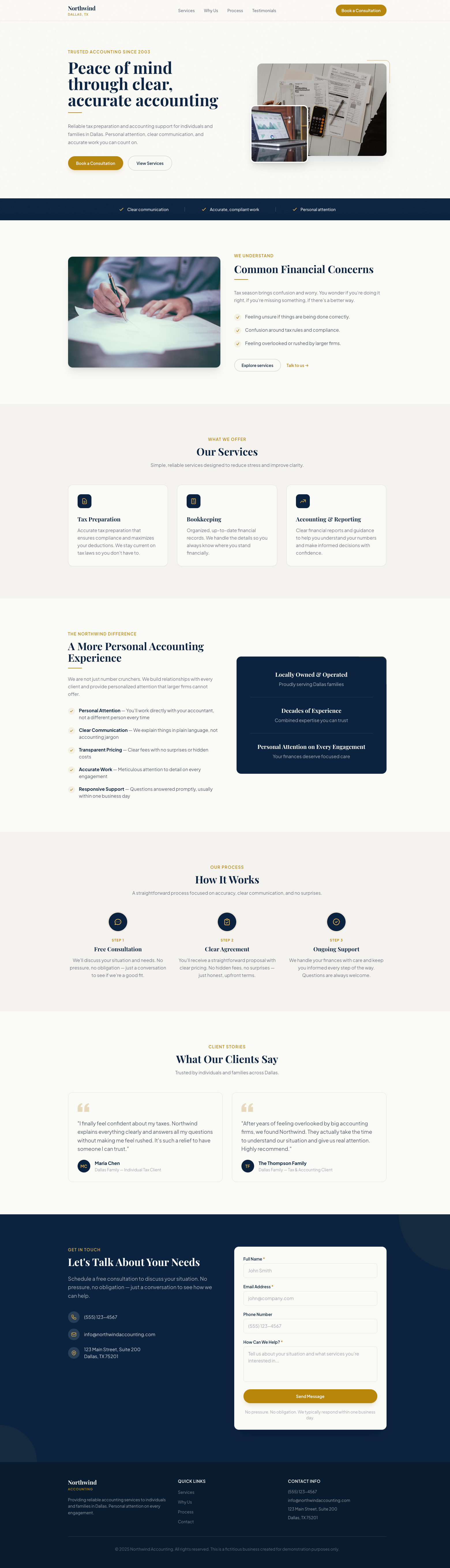 Northwind Accounting website